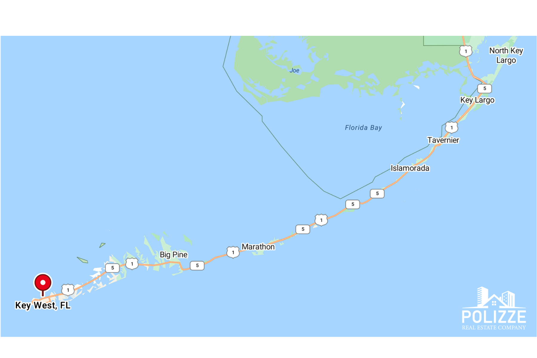 Key West on the map